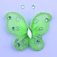 Украшение для штор Бабочка зеленая HJH89572-3 (уп. 6 шт)