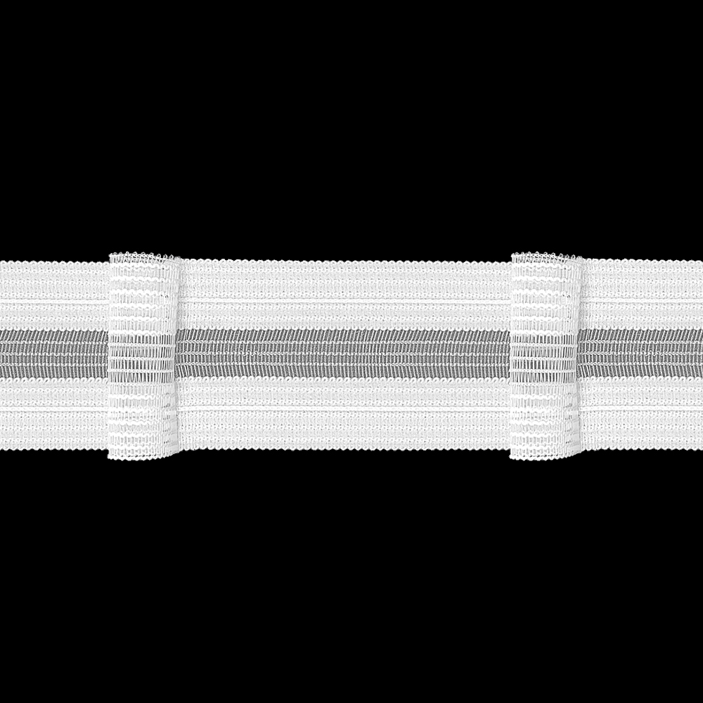 Шторная лента велькро "мама" MAGAM RU4/Z-150, (К=1:1,5, корд-2 шнура) 5 см/50 м