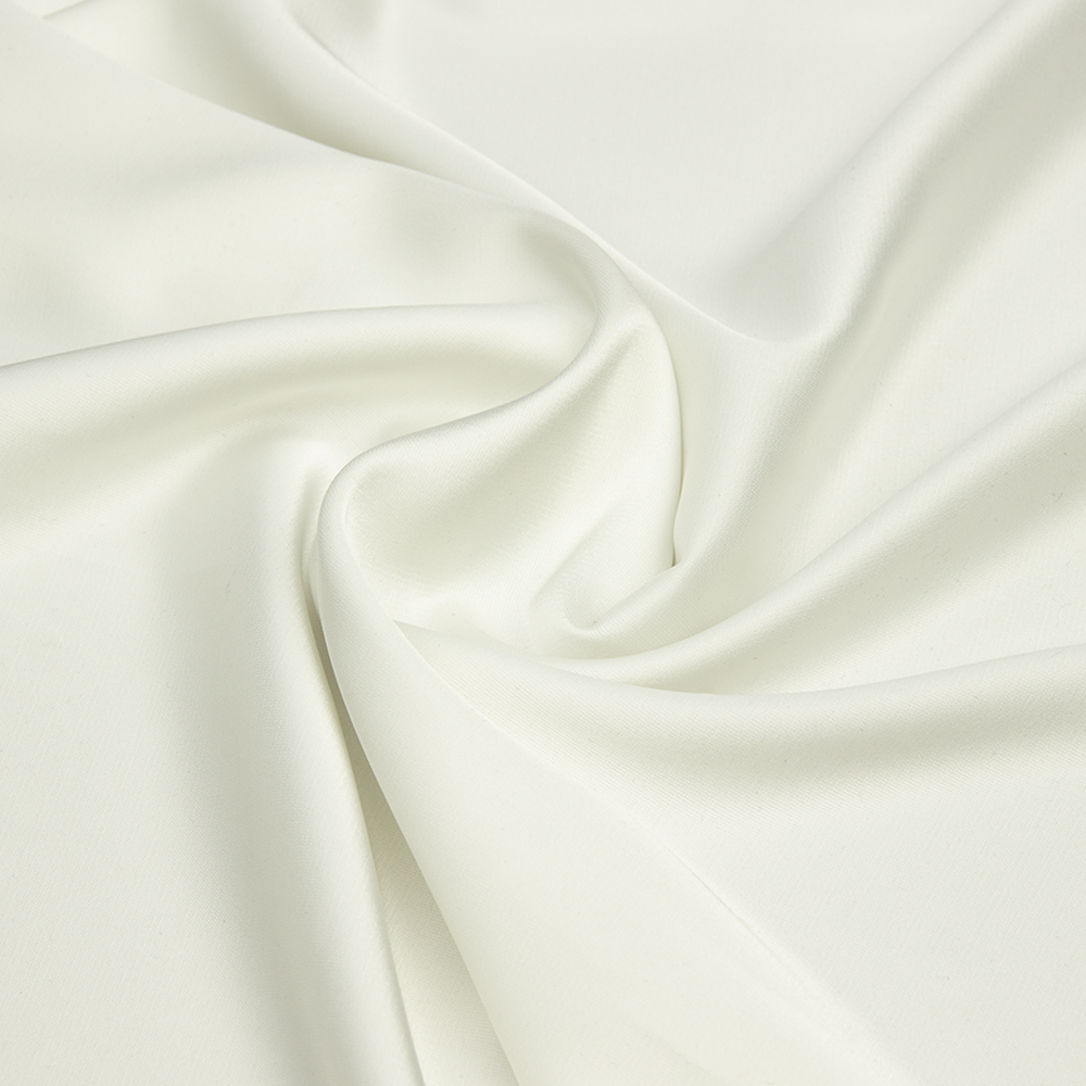 Ткань Армани шелк однотонный KP116.02 молочный (85г/кв.м) 150 см/±53м