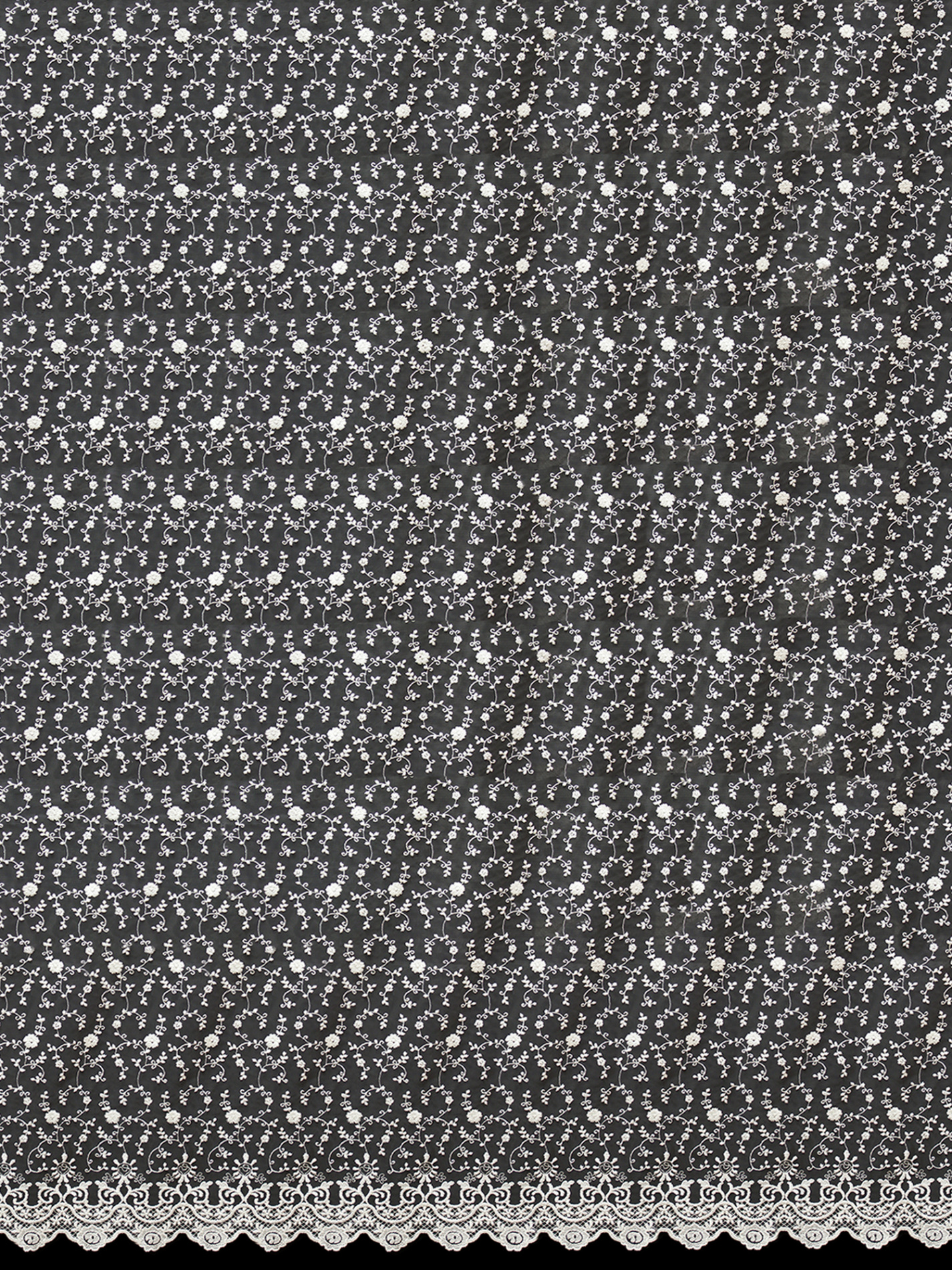 Микросетка с вышивкой высота 286 см (~20м) 438 BRODE FANTAZI KREM