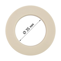 Трехзамковые люверсы для штор 35 мм "СМ" 100 матовый бежевый (100 шт)