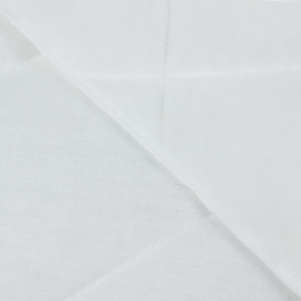 Термостежка из перкали Mirtex "КРУПНЫЙ РОМБ" (синтепон 100 г, ткань 120 г) белый 300 см/30 м