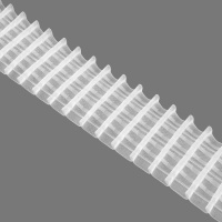 Шторная лента многокарманная 2910 MirTenda Premium (1:2) прозр/ 8,3 см/50 м (5 карм/, корд-3 лески)