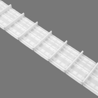 Шторная лента многокарманная 2912W(1:1,5) MirTenda Premium тканая 8 см/100 м (5 карм, корд-3 шнур)