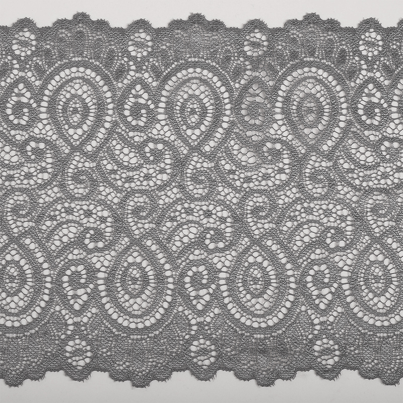 Кружево эластичное 103.L1351 шиншилла, 180 мм/25 м
