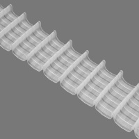 Шторная лента многокарманная 4428MP (1:1,8) Oz-is Premium прозрачная 8см/50м (8 карманов,4 лески)