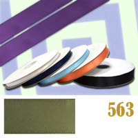 Лента атласная двухсторонняя 563 хаки 19 мм (6/8") (100 ярд)