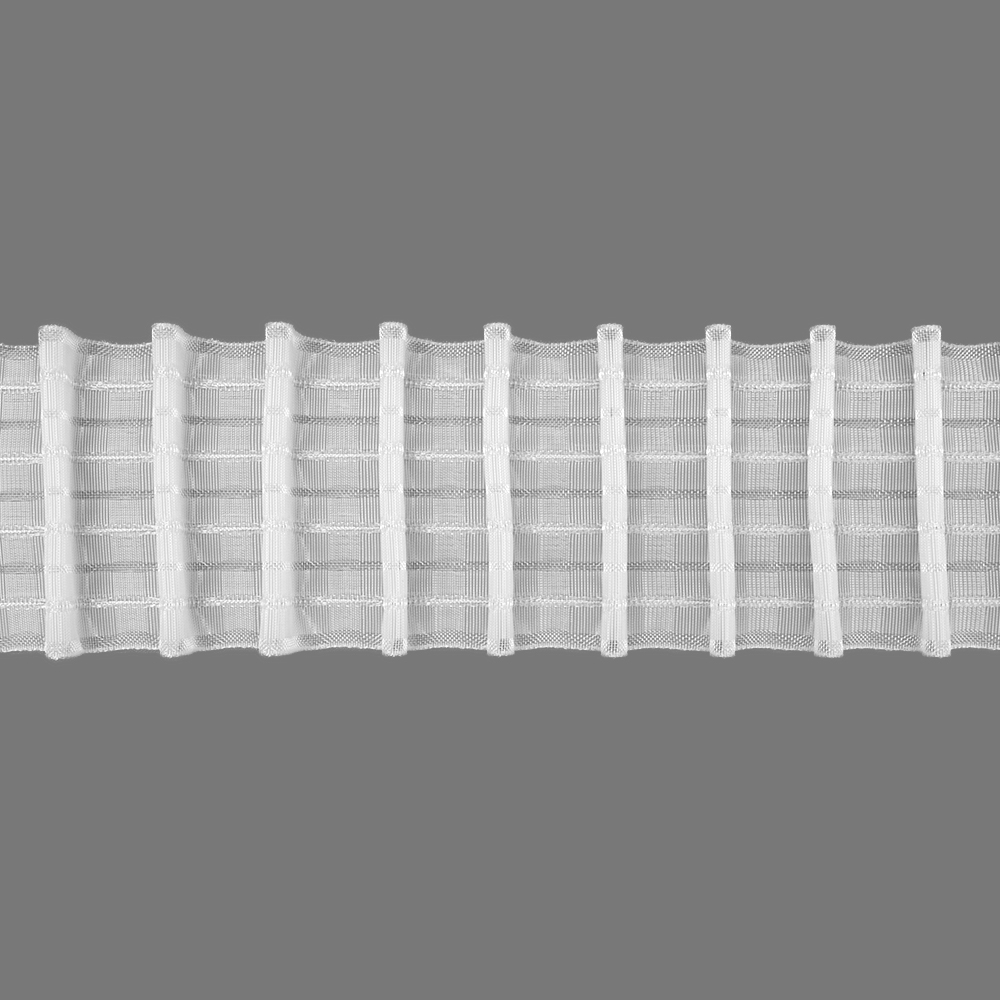 Шторная лента многокарманная 4428MP (1:2,5) Oz-is Premium прозрачная 8см/50м (8 карманов, 4 лески)