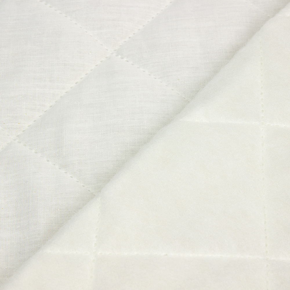 Термостежка из поликоттона "РОМБ 9х9" MirTex 601-Beige LT светло-бежевый (синтепон 100г) 220 см/30 м