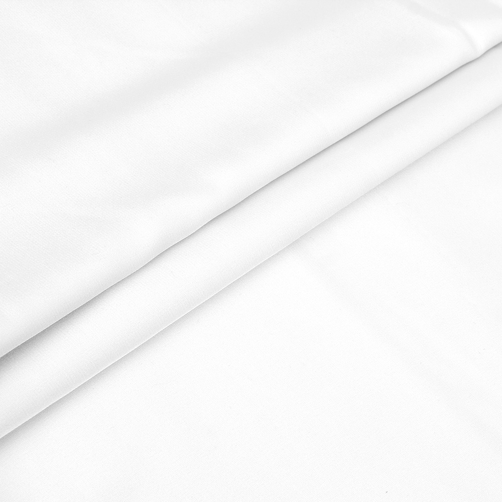 Ткань Армани сатин Е468.01 белый (94г/кв.м) 150 см/±30м