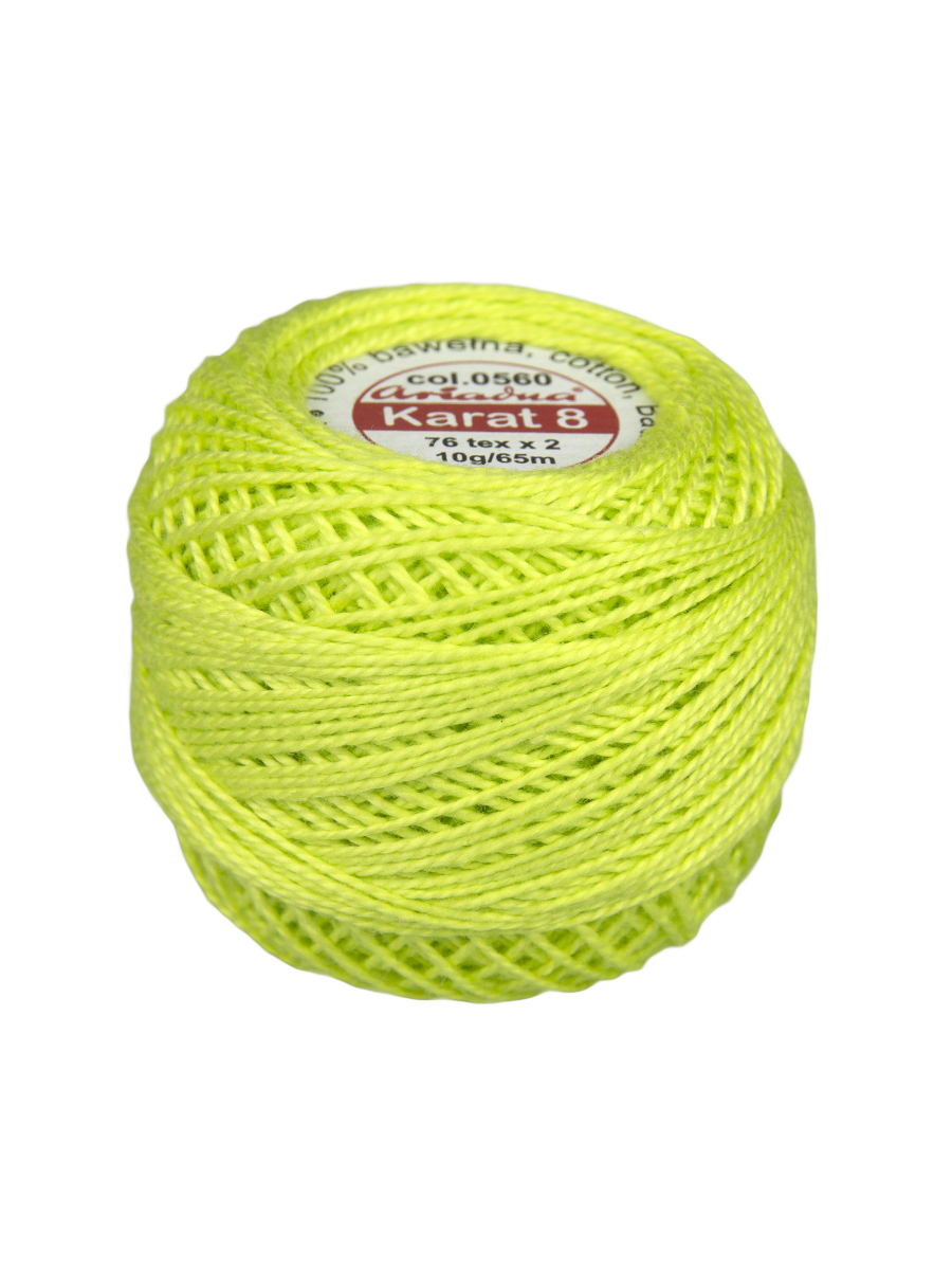 Нитки для вязания Karat 8 10 г/65 м, 76 текс х 2, цвет 0560