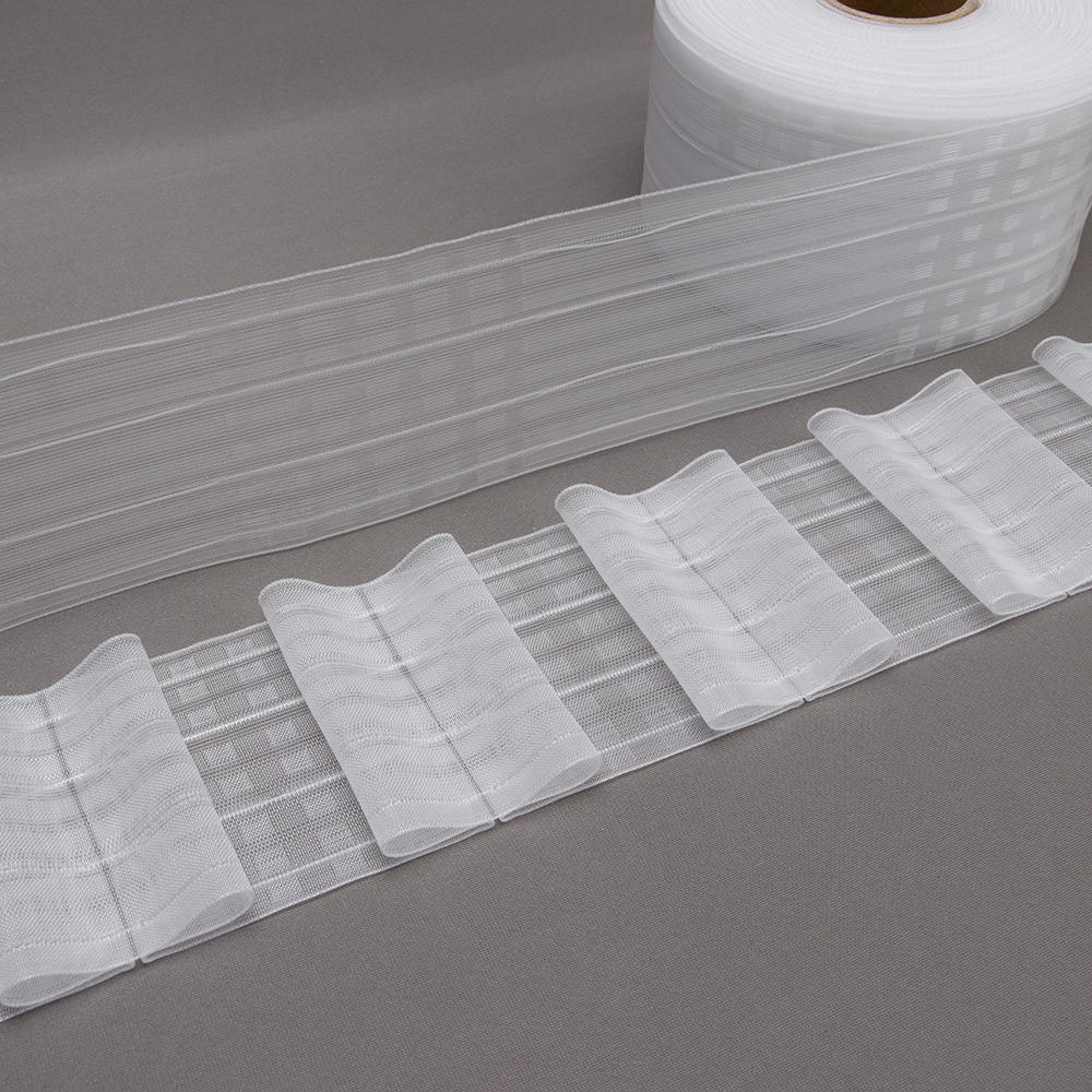 Шторная лента Бантовые складки 4468MP/Soft (1:2,5) Oz-is Premium прозрачная 10 см/50 м