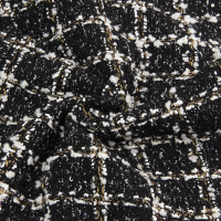 Ткань твид Шанель Е2390.02 черный/белый (524г/кв.м) 150 см/±35м