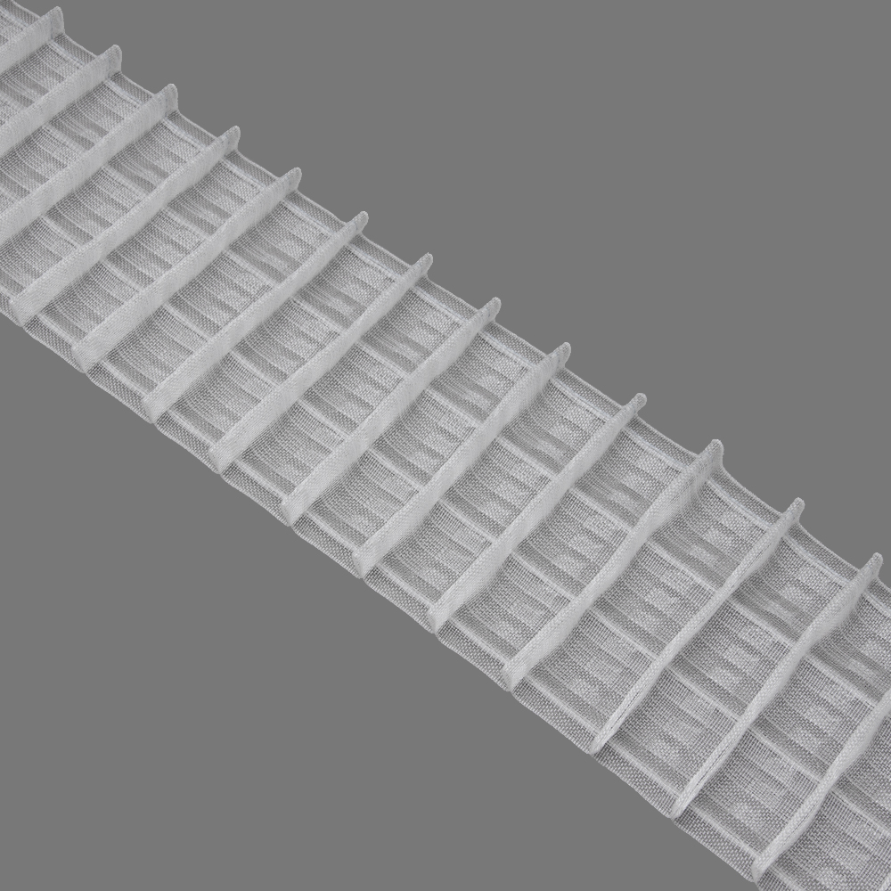 Шторная лента многокарманная 1001111Т (1:2) MirTenda прозр 10 см/50 м (9 карманов, корд-4 лески)