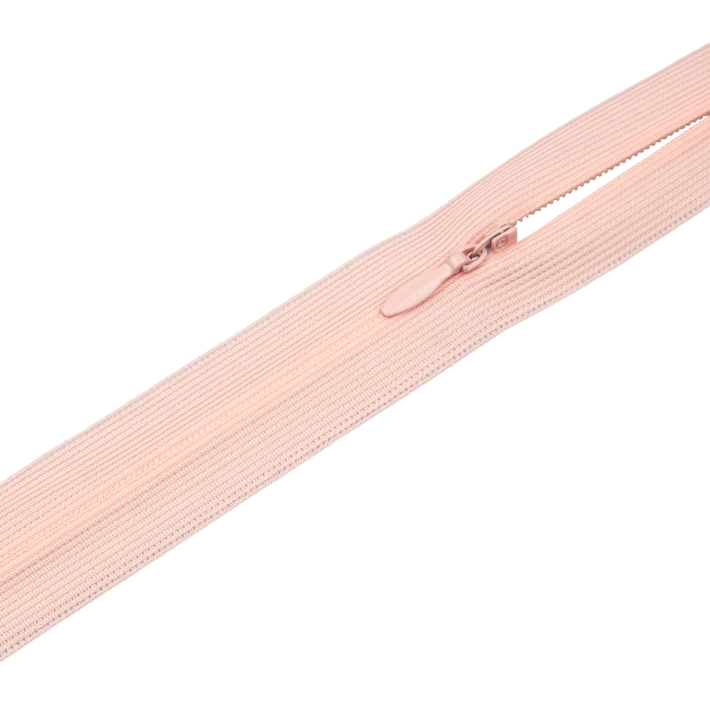 Молния потайная 152-GCC бледно-розовый 50 см (20 шт)