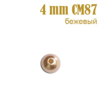 Жемчуг россыпь 4 мм бежевый CM87 (200 г)