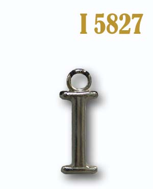 Буква плоская металлическая I 5827