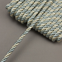 Шнур шторный SH1221-12 светло-бирюзовый/светло-бежевый (Nile Blue 15-5210) (25 м)