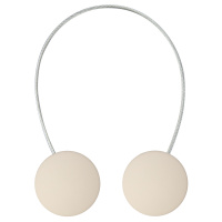 Круг 45 мм на тросе "Однотонный" №99 матовый светло-бежевый клипса с магнитом