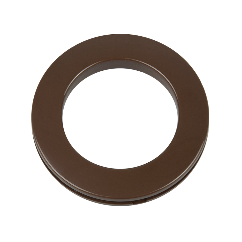 Люверсы для штор трехзамковые пластик 40 мм "СМ" 23 коричневый (100 шт)