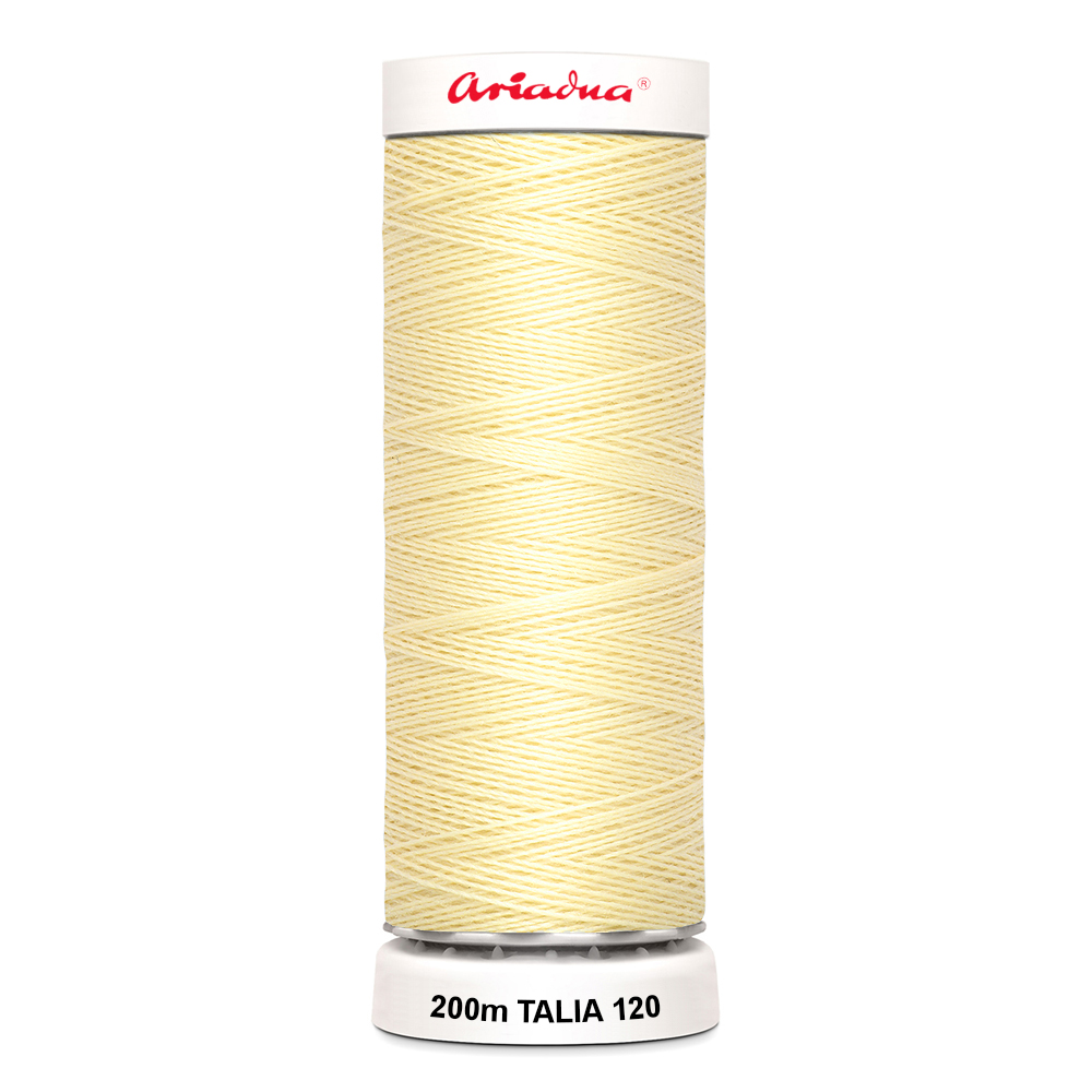 Универсальные нитки Ariadna Talia 120 желтый, 100% полиэстер (40/2) (уп. 5 шт х 200 м)