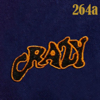 Аппликация клеевая "Crazy" 264a черный/оранжевый (уп. 20 шт.)