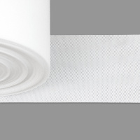 Термоклеевая люверсная лента 2200 Mirtex (10 см/50 м) белая (клей Севелен, t 140-170 г)