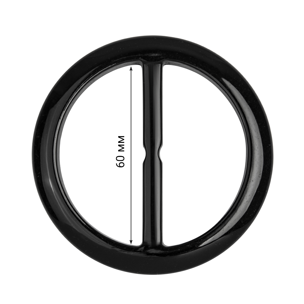 Пряжка из смолы 244B-1 черный (20 шт)