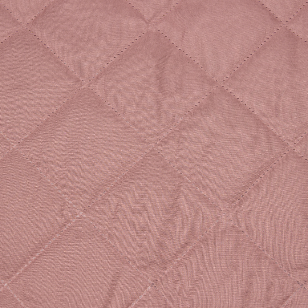 Термостежка из микрофибры MirTex "РОМБ 9х9"(син 100г, тк 85г) 601-пыльно-розовый Woodrose 220см/±25м