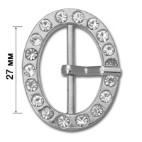 Пряжка со стразами 5086-UG никель