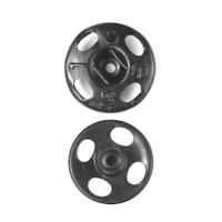 Кнопки пришивные металлические 115G-10 мм темный никель (72 шт)