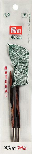 Спицы деревянные съемные 223352 Prym 4,0 (для комбинации с леской 40 см)