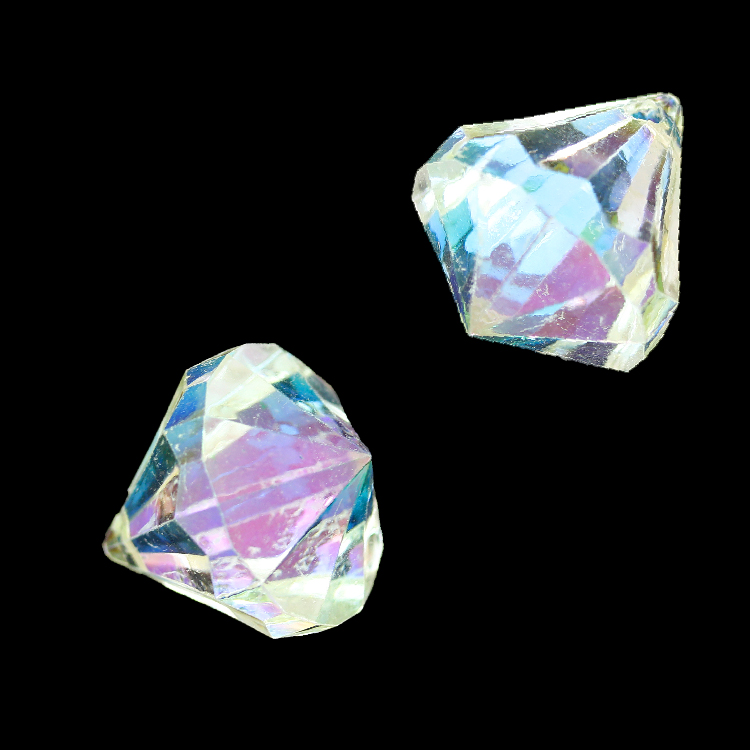 Подвеска граненная AZ-5118AB перламутр размер 31х28 мм (500 г~53 шт)