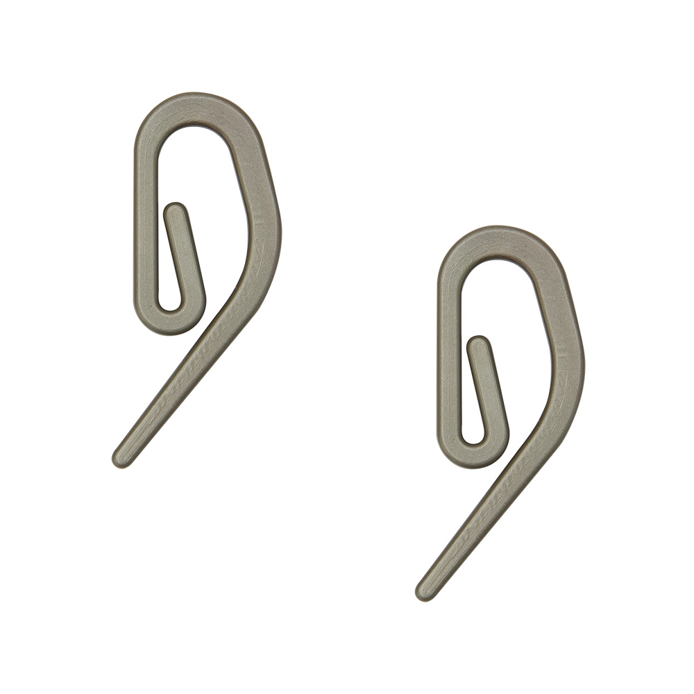 Крючок MirTex пластиковый УСИЛЕННЫЙ 008 античное золото "Улитка" (100 шт)