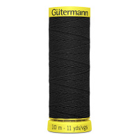 Эластичная нить Gutermann Elastic 10м цвет 4017, черный