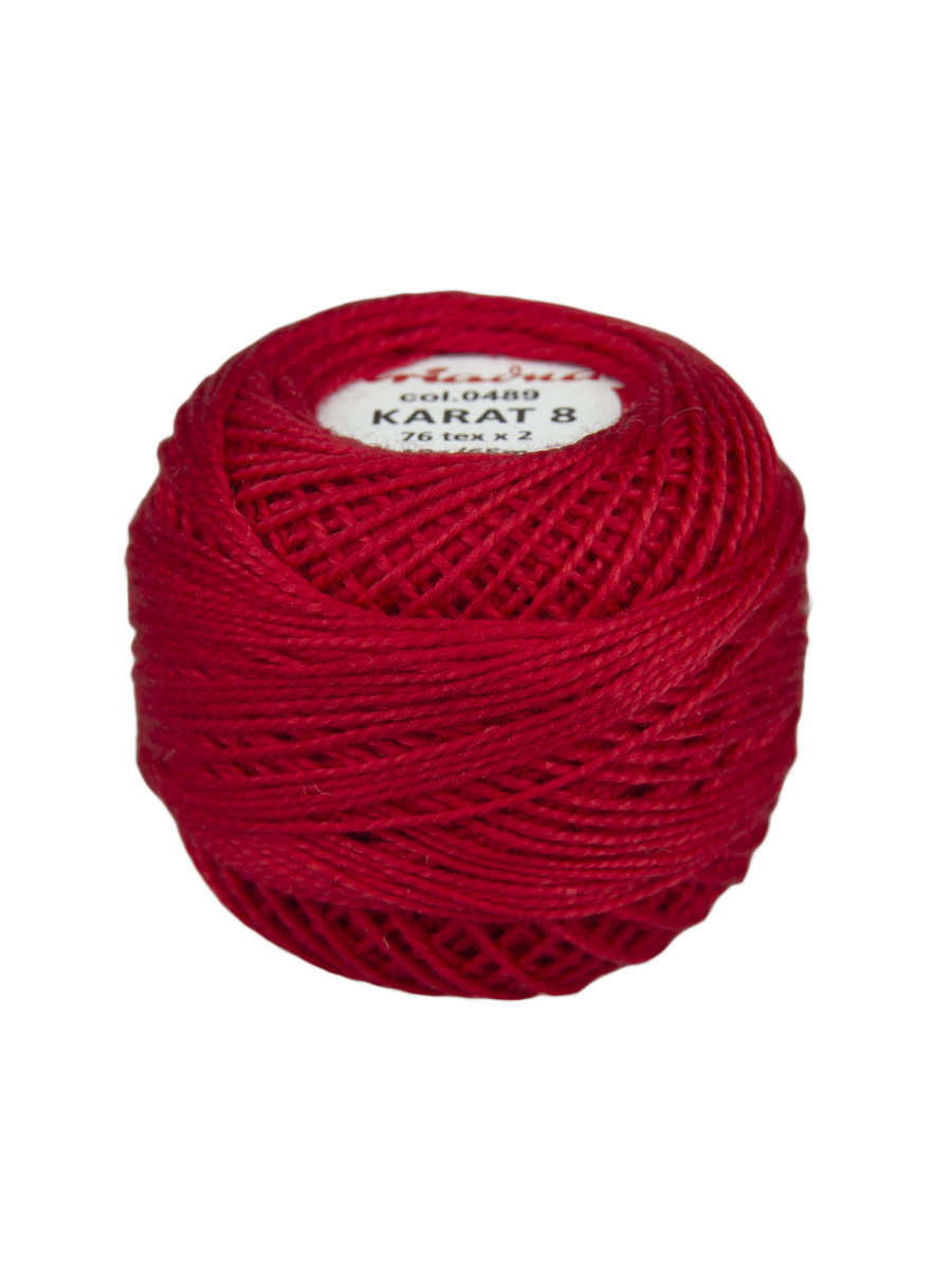 Нитки для вязания Karat 8 10 г/65 м, 76 текс х 2, цвет 0489