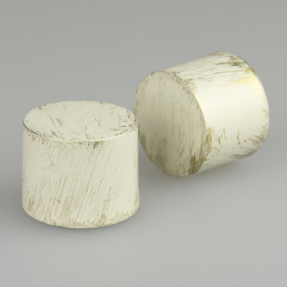 Наконечник 19 мм "Олимпия" заглушка белое золото