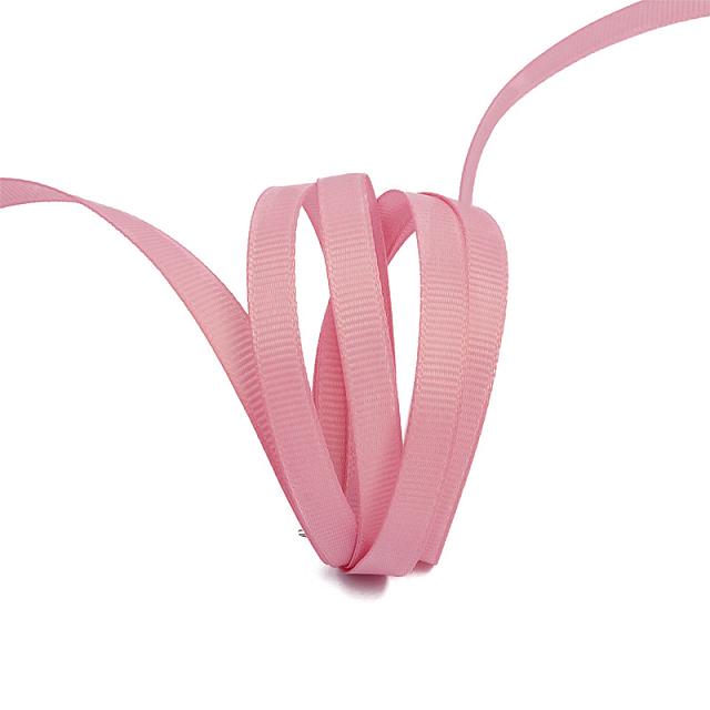 Лента репсовая 6 мм №158 грязно-розовый (27,42 м)