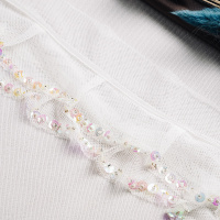 Тесьма-оборка 9801HW белый (54,86 м)