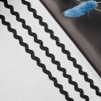 Тесьма-вьюнок E38-6 черный (50 ярд)