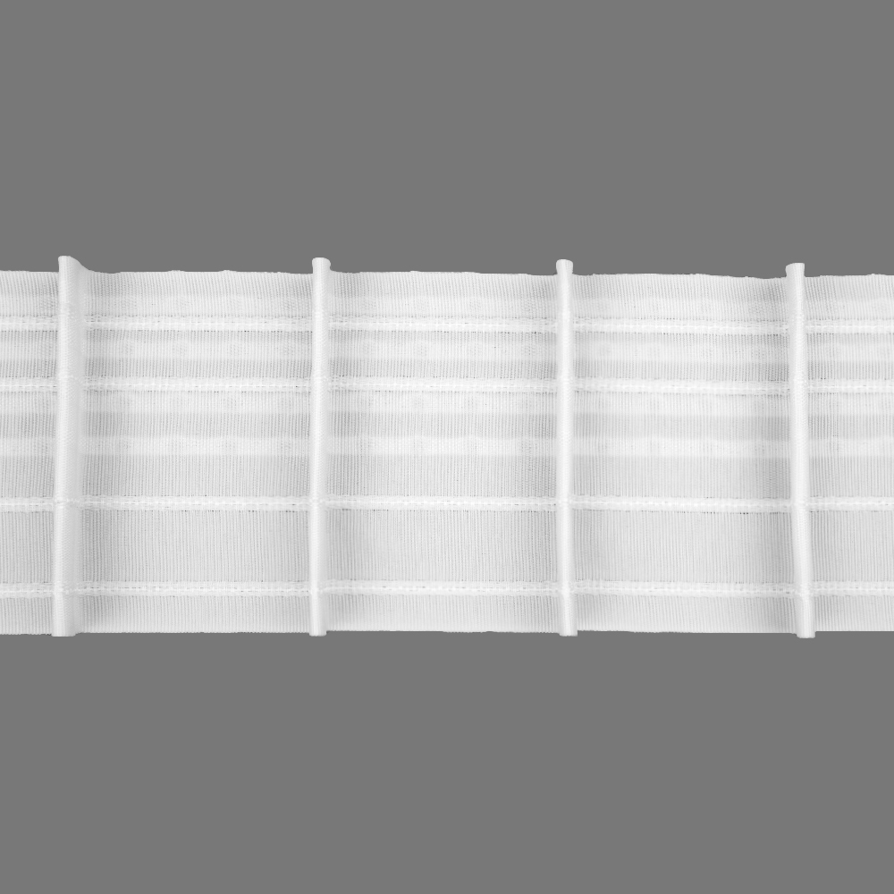 Шторная лента "карандаш" 4384 (1:1,5) Oz-is Standart тканая 10 см/50 м (карманов 4, кордов 4)