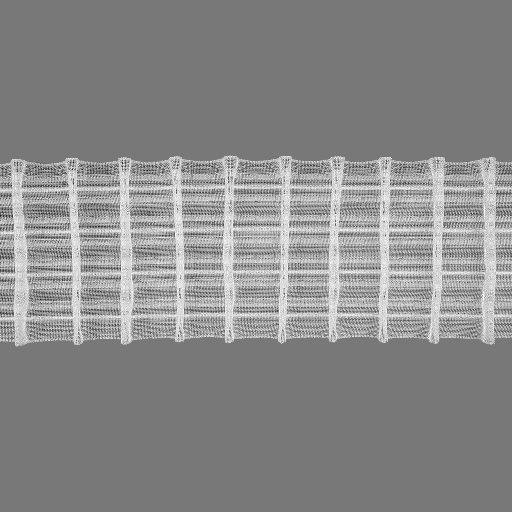 Шторная лента Многокарманная 4381MP (1:2) Oz-is Premium прозрачная 9 см/50 м (7 карманов, 4 лески)