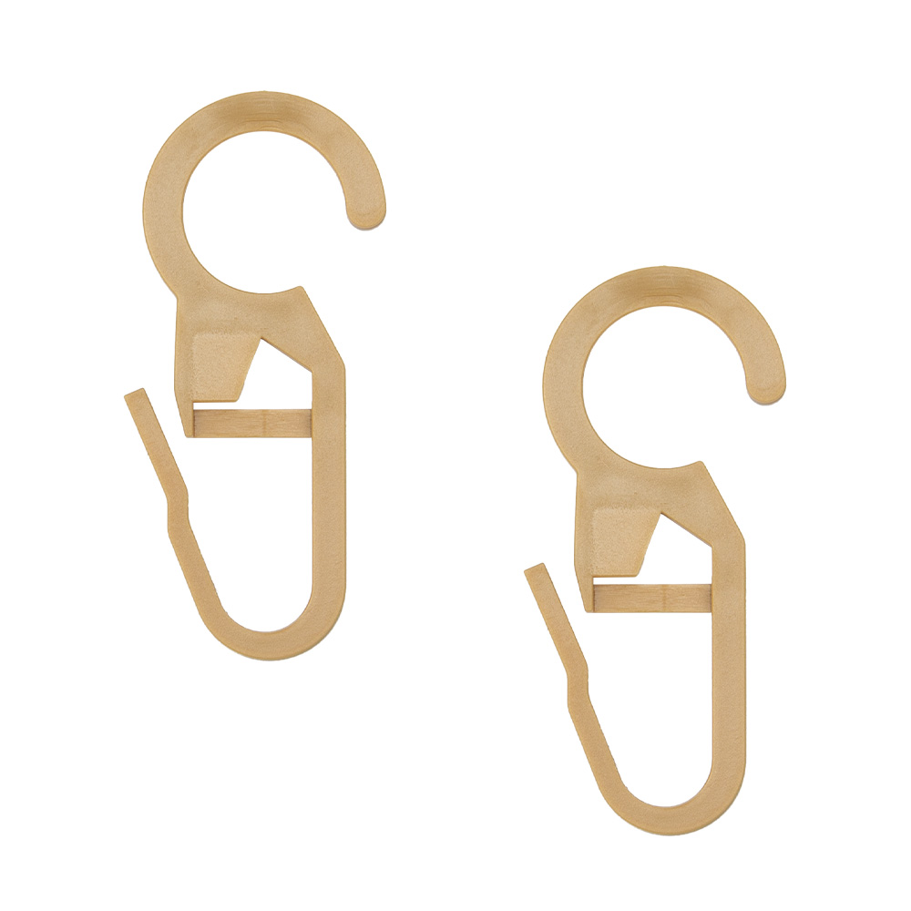 Крючок MirTex для пластиковых, деревянных колец d10 290 светло-коричневый (100 шт)