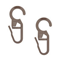 Крючок MirTex для пластиковых, деревянных колец d10 290 коричневый (100 шт)