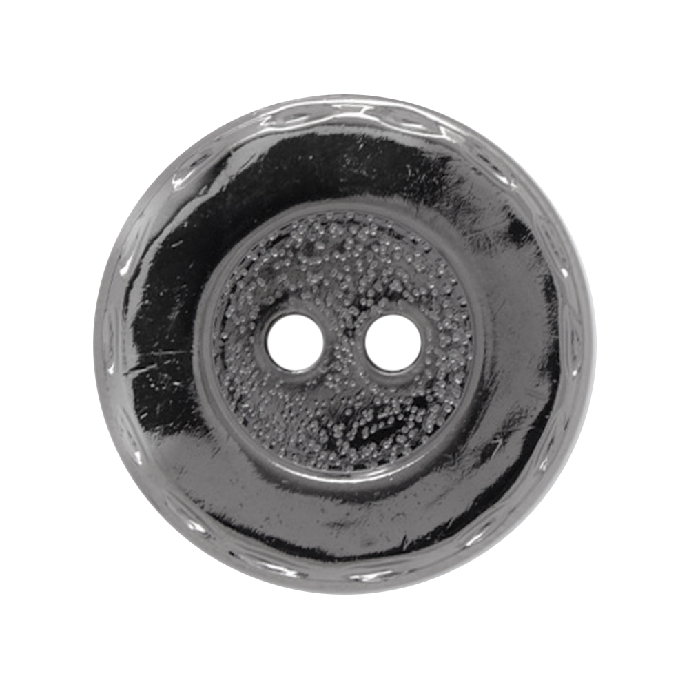 Пуговица пластиковая C1822 36L темный никель (12 шт)