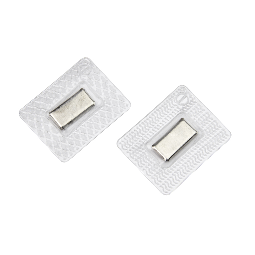 Кнопка магнитная (10х20 мм) 103 никель (уп.10 шт)