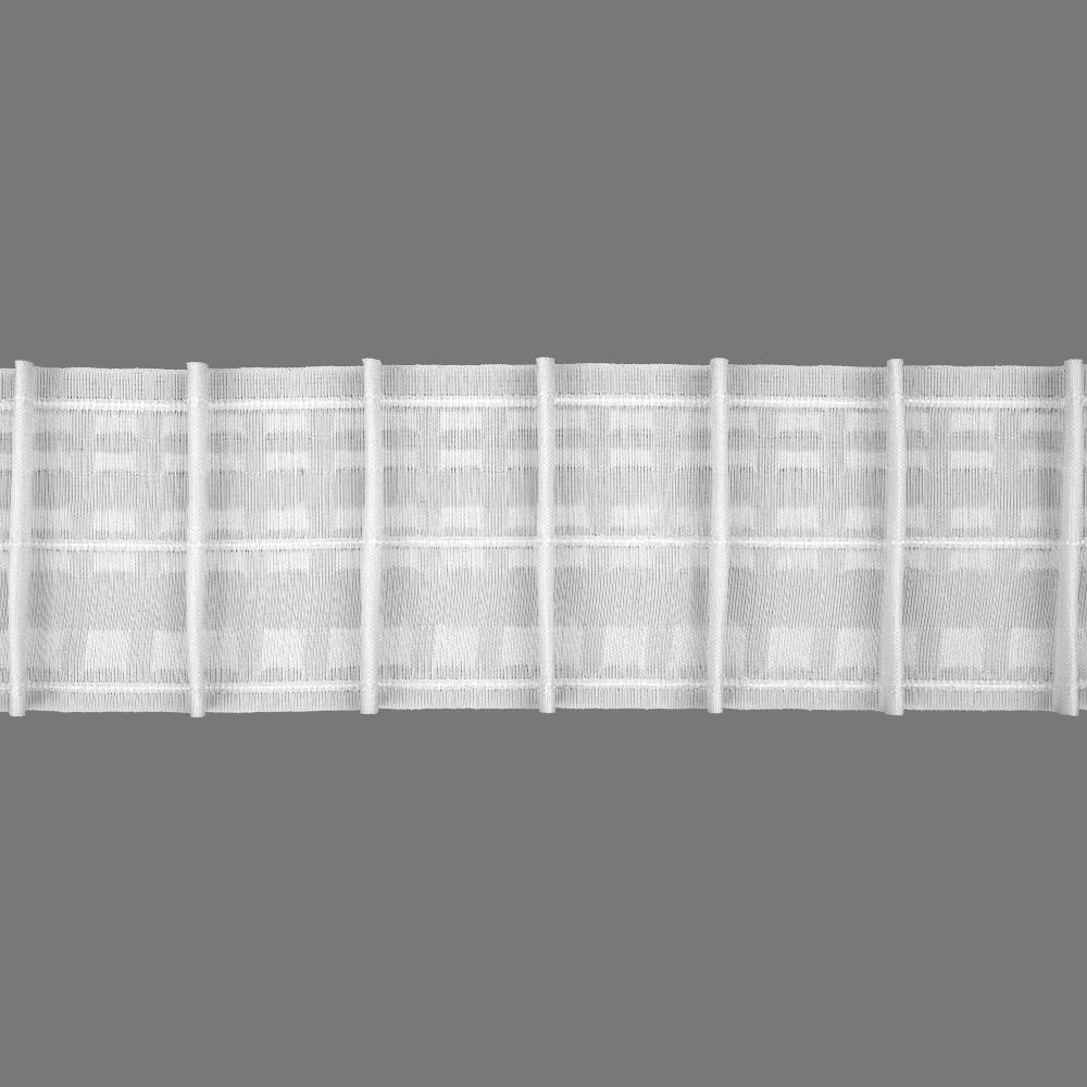 Шторная лента Многокарманная 3951P (1:1,65) Oz-is Premium тканая 8 см/50 м (5 карманов,корд-3 шнура)