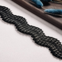 Тесьма-оборка 08HT-88 черный (22,86 м)