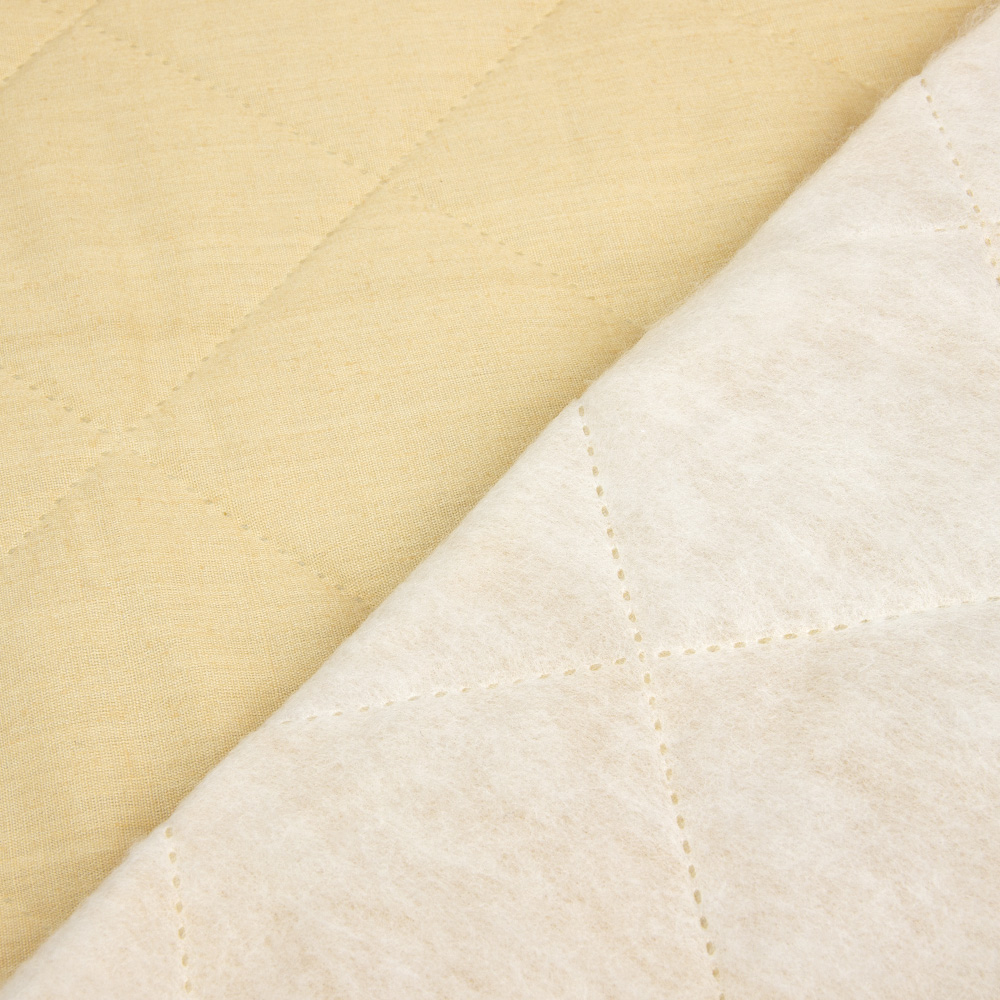 Термостежка из поликоттон "РОМБ 9х9" MirTex 601-Beige 2 бежевый (синт. 100г, ткань 115г) 220 см/30 м