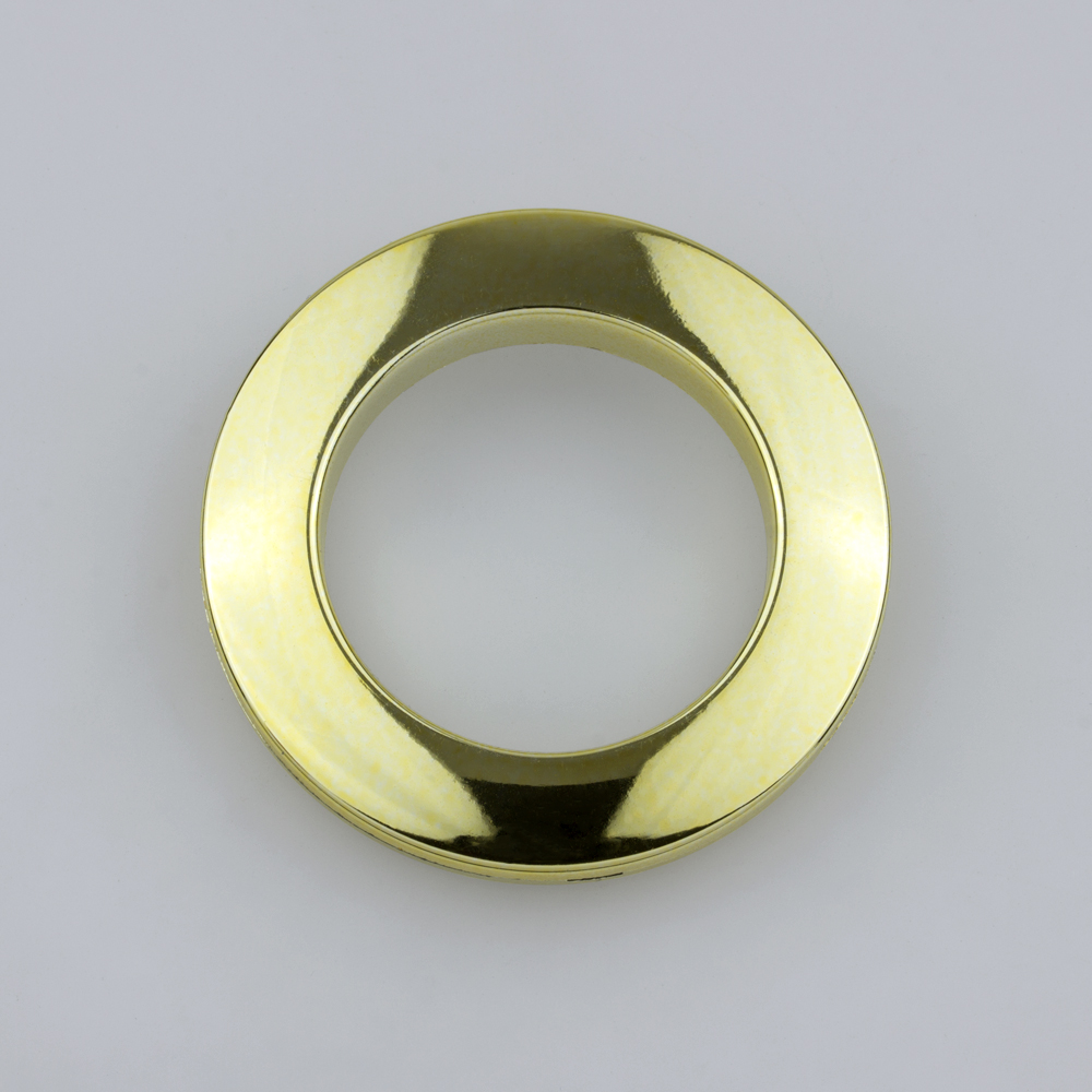 Люверсы для штор трехзамковые пластик 40 мм "СМ" 2 золото глянец (100 шт)